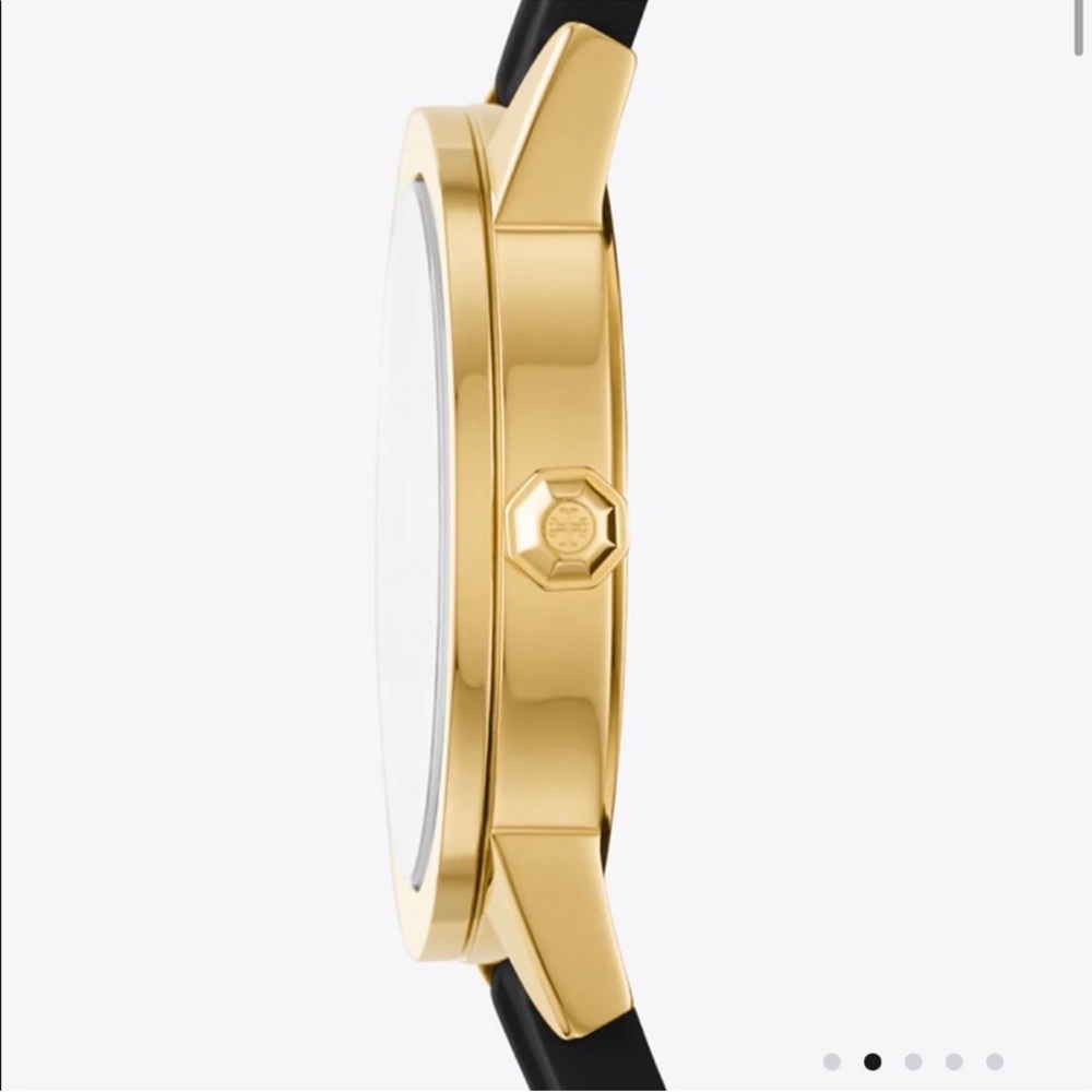 Tory burch Black and Gold GiGi silicone watch, women - Picture 4 of 5